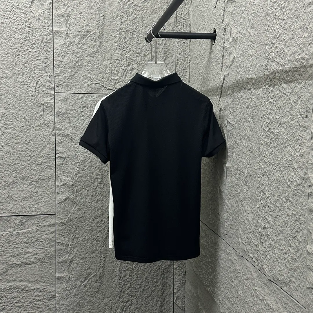 🅿️180 Ralph Lauren POLO 2025 spring and summer new style simple logo letter embroidered pique fabric short-sleeved polo for men and women Size: M L XL 2XL 3XL Color: black white